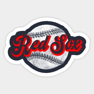 Red Sox Ball Sticker